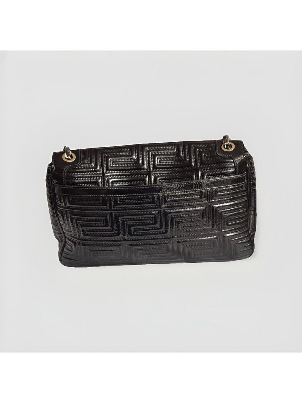 Gianni Versace Quilted Patent Leather Shoulder Bag - Picture 7 of 16